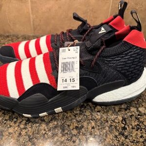NEW - Adidas Trae Young 2 Chinese New Year Basketball Shoes Mens Black Red White